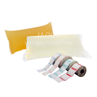 Adhésif à base de caoutchouc pour papier thermique Étiquettes adhésives en papier pour la logistique et les supermarchés