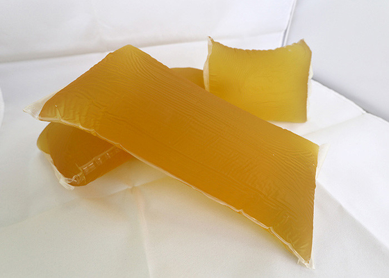 Étiquettes de messagerie Fusion à chaud PSA Adhésif Bon collage Jaune Couleur transparente