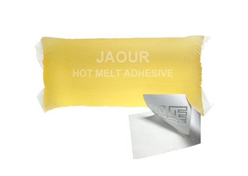 Adhésif à fond chaud à base de caoutchouc pour étiquettes en papier blanc et sans bois